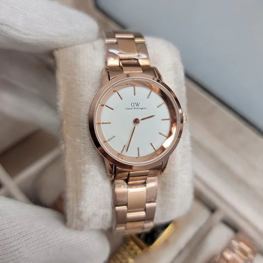 DW Watch Rose Gold (White Dial)