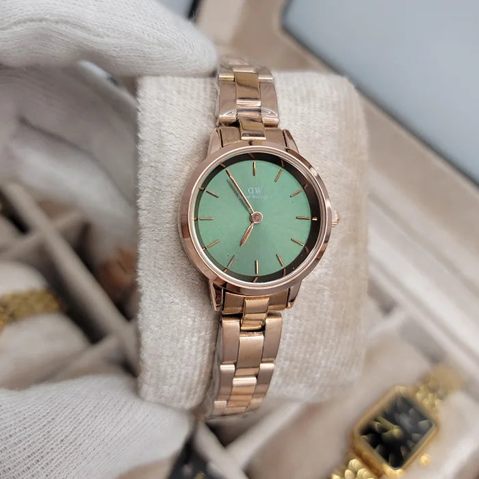 DW Watch Rose Gold (Green Dial)