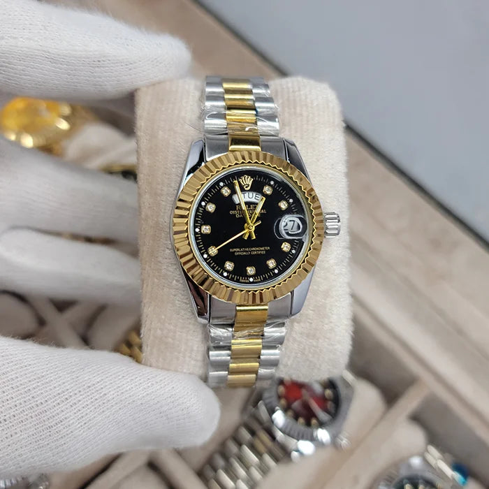 Rolex Day Date 2 Ton (Black Dial)